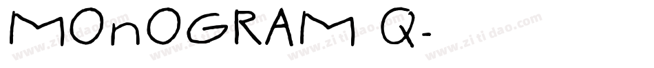 MONOGRAM Q字体转换